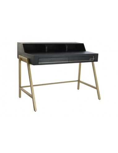 ESCRITORIO MANGO METAL 125X74X93,5 NEGRO
