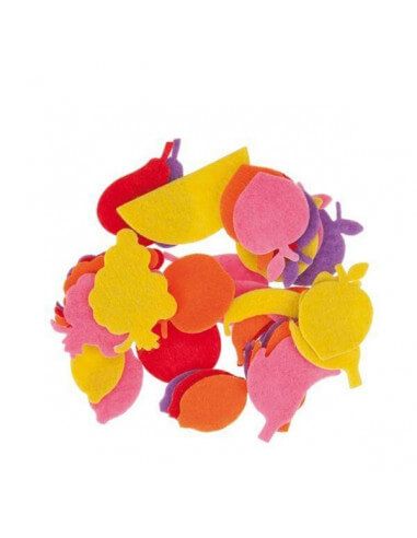 48 FIGURAS FIELTRO FRUTAS