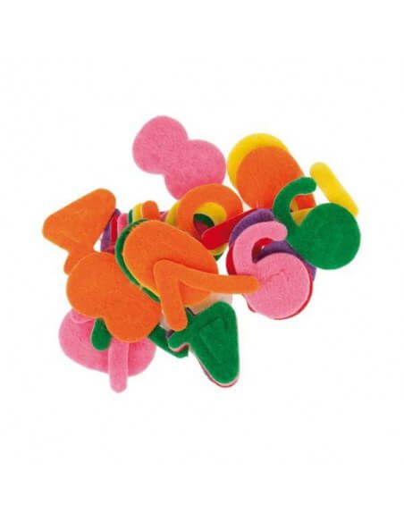 60 FIGURAS FIELTRO NUMEROS
