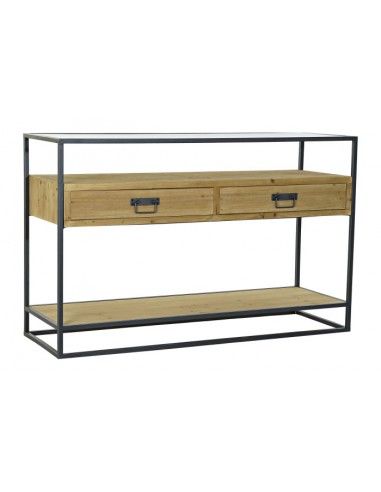 CONSOLA ABETO CRISTAL 120X40X76...