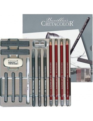 Caja metálica cretacolor silver box...
