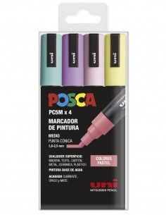 ESTUCHE 4 ROTULADORES POSCA...