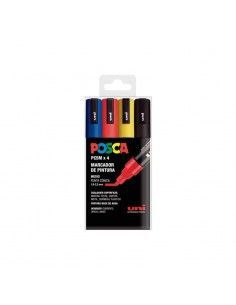 ESTUCHE 4 ROTULADORES POSCA...