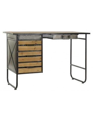 ESCRITORIO MDF METAL 120X50X80 NATURAL