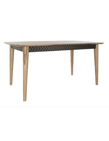 MESA COMEDOR SHEESHAM 160X90X76 NEGRO