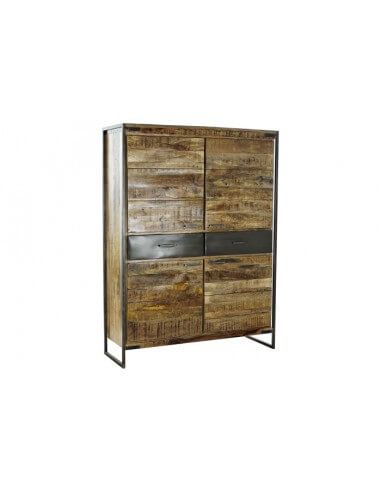 ARMARIO MANGO ACERO 120X41X161 NATURAL