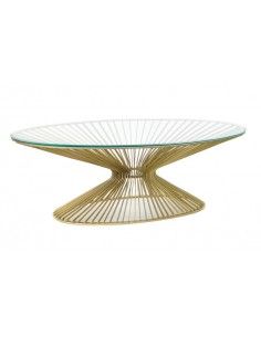 MESA CAFE ACERO CRISTAL...