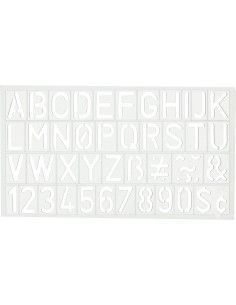 Plantilla letras/numeros 20...