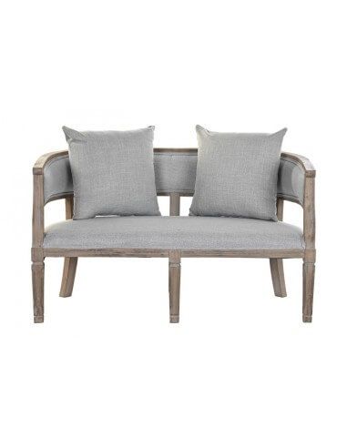 SOFA LINO RUBBERWOOD 120X68X72 GRIS...