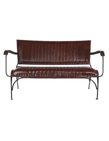 BANCO METAL PIEL 127X70X74 BANCO...