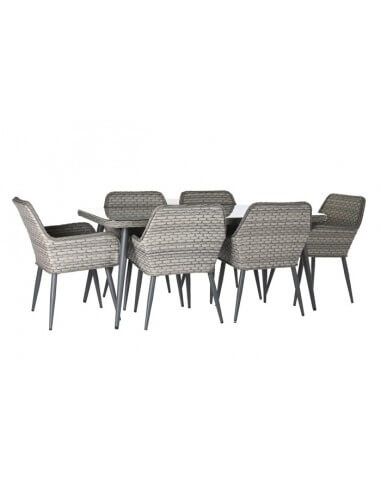 MESA COMEDOR SET 7 RATAN SINTETICO...