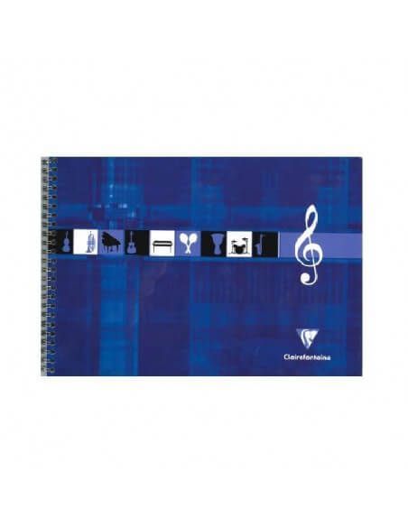 BLOC MUSICA CLAIREFONTAINE A4  APAISADO 90 GR