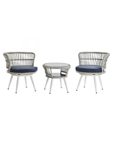 SILLON SET 3 RATAN SINTETICO 65X65X68...