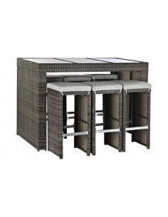 MESA SET 7 RATAN SINTETICO...