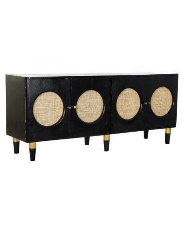 BUFFET MANGO RATAN 150X40X65 NEGRO