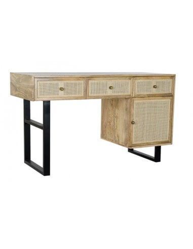 ESCRITORIO MANGO RATAN 130X50X76 NATURAL