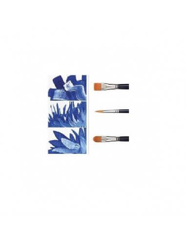 SET 3 PINCELES POLIESTER SERIES 294 295 Y 296 OLEO Y ACRILICO VAN GOGH