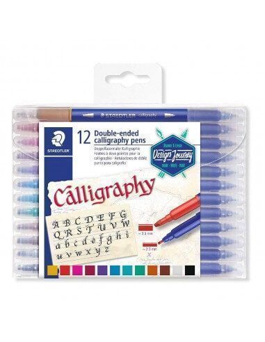 Rotuladores doble punta Staedtler caligrafía surtidos