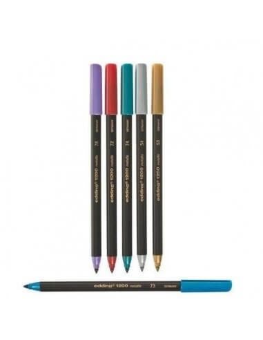 Edding 1200 metálico trazo 1-3 mm colores vibrantes