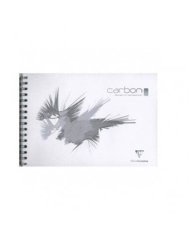 BLOC DE DIBUJO DE CARBON BLANCO ESPIRAL A4 70 HOJAS 90 GR 21 X 29,7