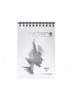 BLOC DE DIBUJO DE CARBON BLANCO ESPIRAL A5 70 HOJAS 90 GR 14,8 X 21
