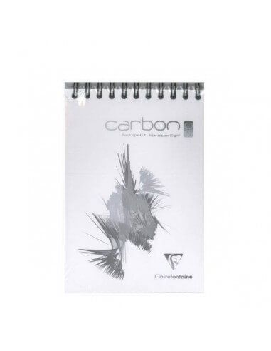 BLOC DE DIBUJO DE CARBON BLANCO ESPIRAL A5 70 HOJAS 90 GR 14,8 X 21