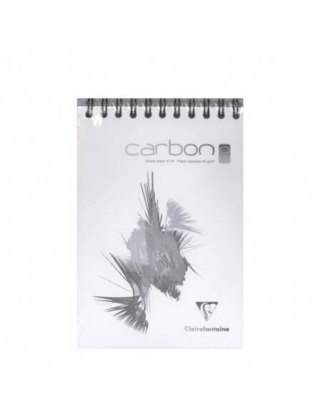 BLOC DE DIBUJO DE CARBON BLANCO ESPIRAL A5 70 HOJAS 90 GR 14,8 X 21