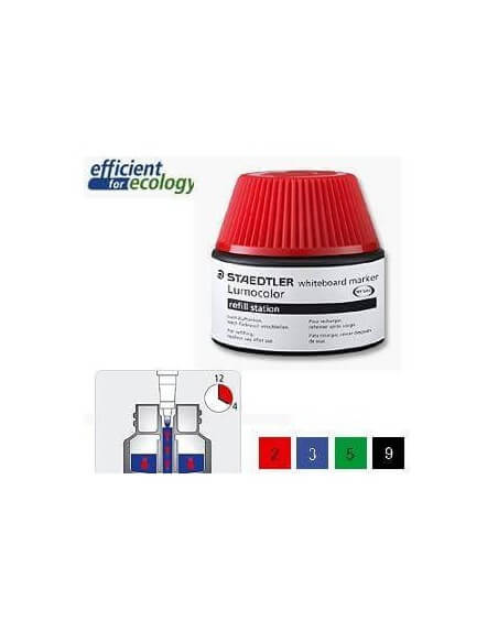 Cargador tinta Staedtler Lumocolor 20 ml – recarga limpia