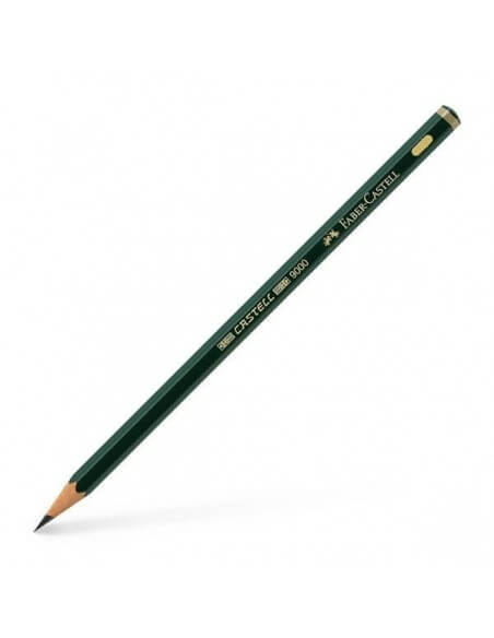 Lápiz Faber‑Castell 9000 2B barniz ecológico