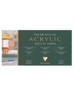 BLOC PAPEL PARA ACRILICO 360 GR 20 X 40 ENCOLADO CUATRO LADOS