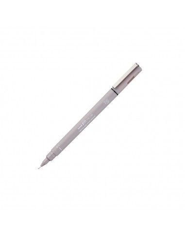 Rotulador Uni‑Pin 0,1 mm en mano de ilustrador técnico