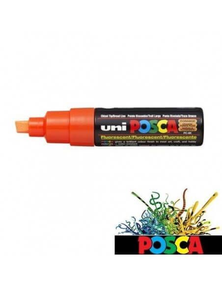 Posca 8 mm fluorescente en pizarra blanca o cristal