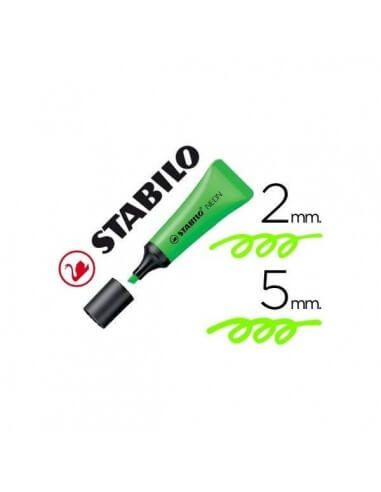 Tinta fluorescente Stabilo Neon en papel