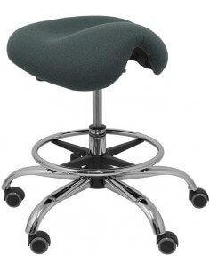 Taburete giratorio con tejido Bali y altura ajustable