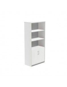 armario de oficina blanco 156x90x45 Rocada serie Store