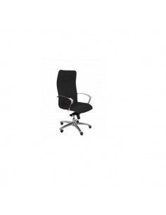 Sillón de dirección en piel con ruedas para parquet