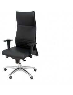 silla de dirección ergonómica en piel con ruedas de parquet