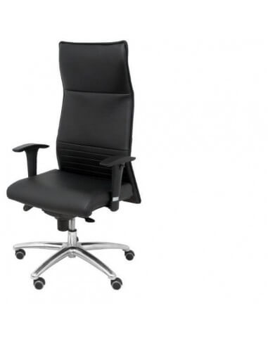 silla de dirección ergonómica en piel con ruedas de parquet