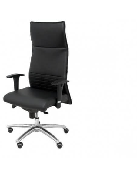 silla de dirección ergonómica en piel con ruedas de parquet