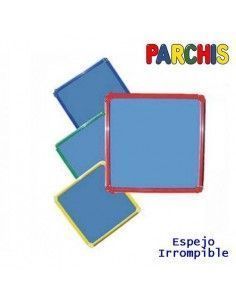 Espejo Henbea modelo Parchís irrompible 45x45 cm