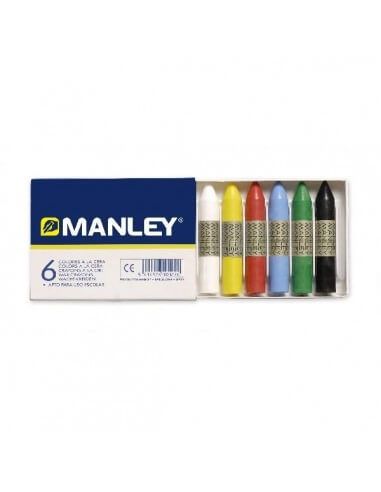 Ceras Manley colores surtidos 12 unidades