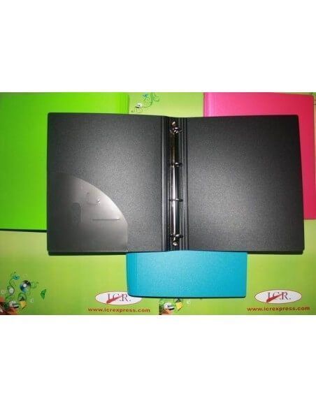 carpeta escolar con interior forrado y broche