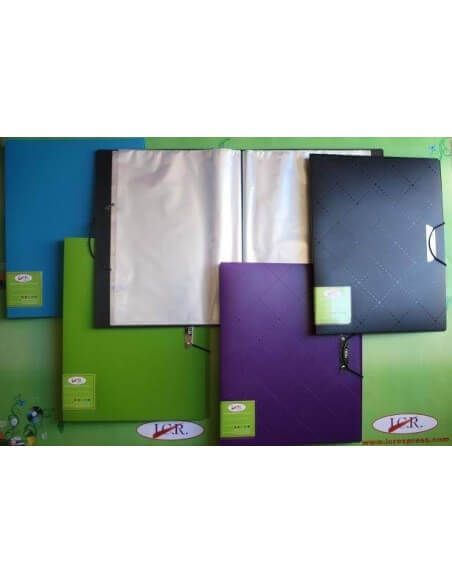 Carpeta con 20 fundas y broche metálico ICR Quality