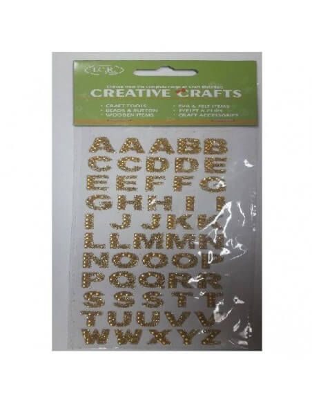 blister con letras adhesivas decoradas para manualidades