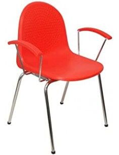 Silla con brazos fijos y...
