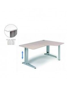 Mesa Rocada Metal Adjust forma L derecha 160x120