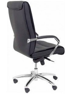 SILLÓN MODELO GINETA EN TEJIDO DE SEMIPIEL COLOR NEGRO 2