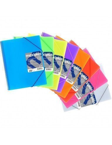 Carpeta 30 fundas maxiplas amarillo