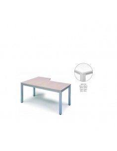 Mesa Rocada Executive L Derecha 160x120 - Vista frontal