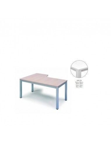 Mesa Rocada Executive L Derecha 160x120 - Vista frontal